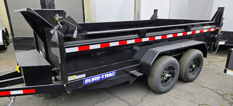 Thumbnail: New Sure-Trac 6x12 dump trailer 