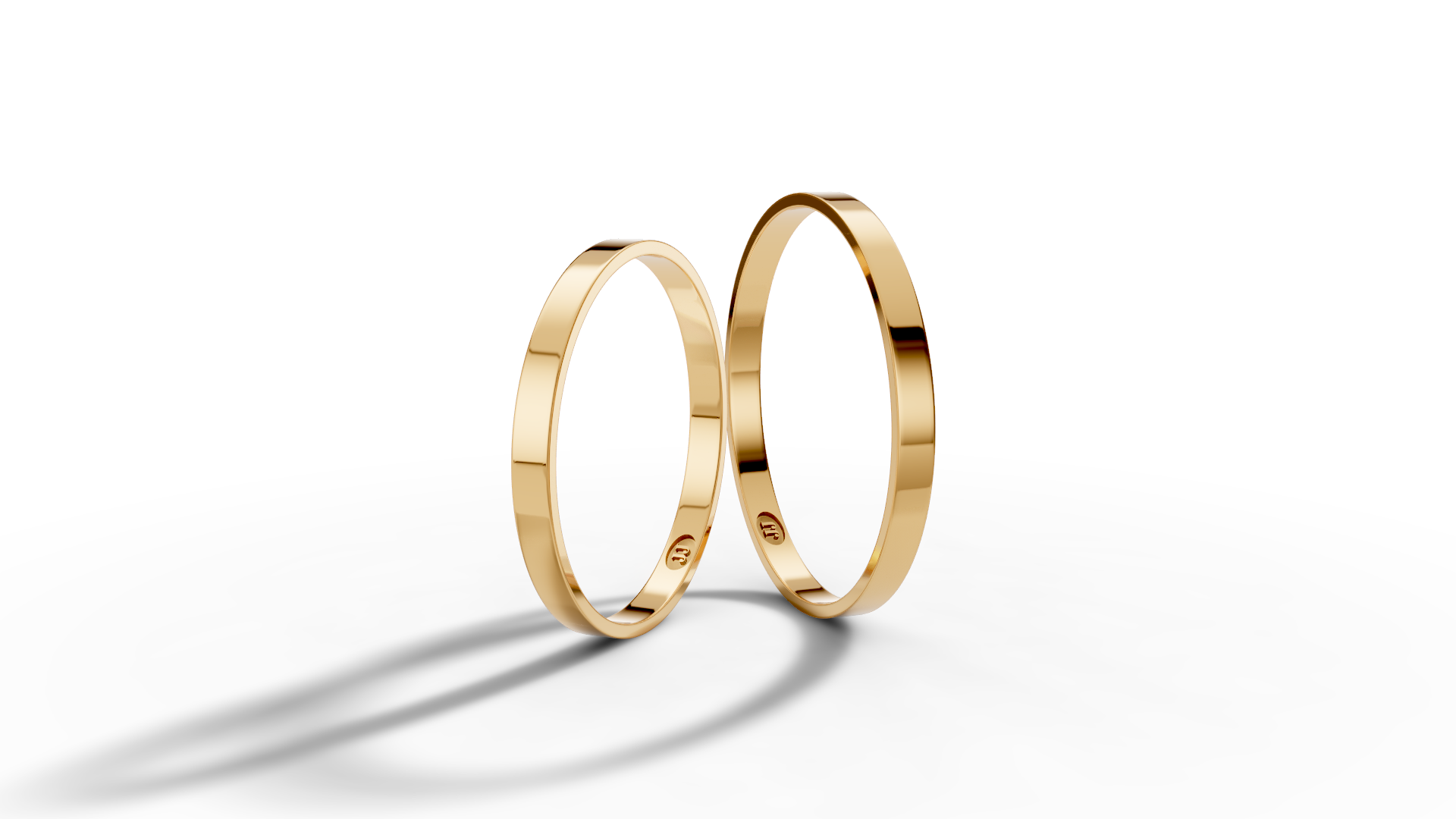 Aliança Ouro Reta 1.5mm