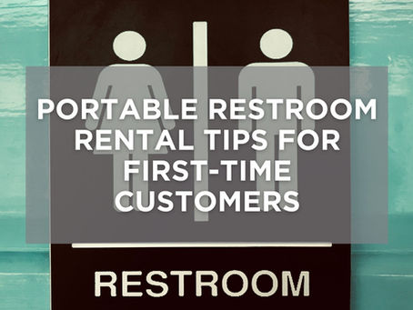portable restroom rental tips for first-time customers