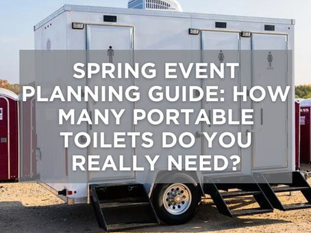 Portable toilets for events