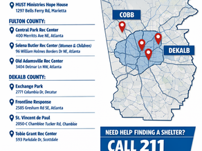 Winter Storm Alert: Help Share Warming Shelter Resources Across Metro Atlanta