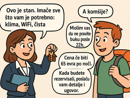 Iznajmljivanje stana tokom leta