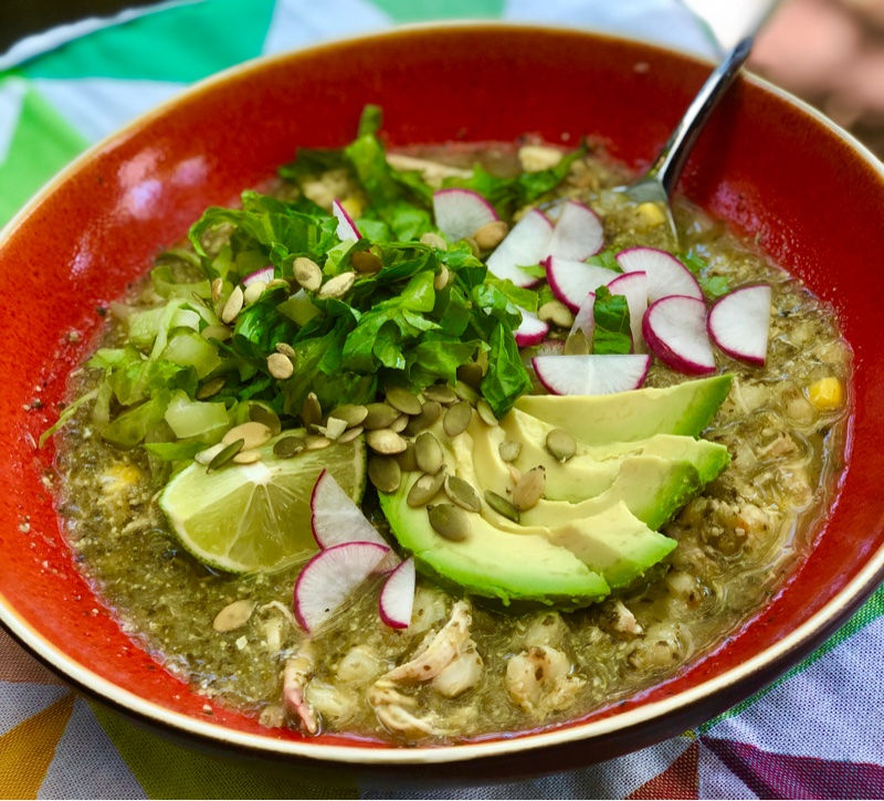 Pozole Verde with Chicken