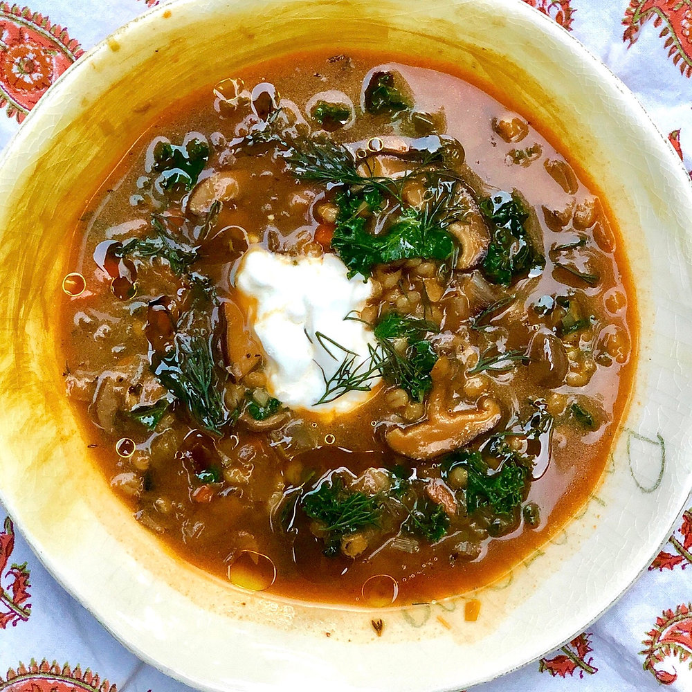 Mushroom Barley Soup
