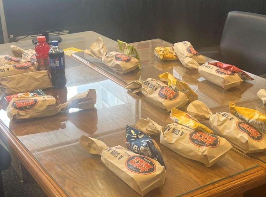 Sandwiches purchased for legislative staff Wednesday, with proceeds going to support Special Olympics Illinois.