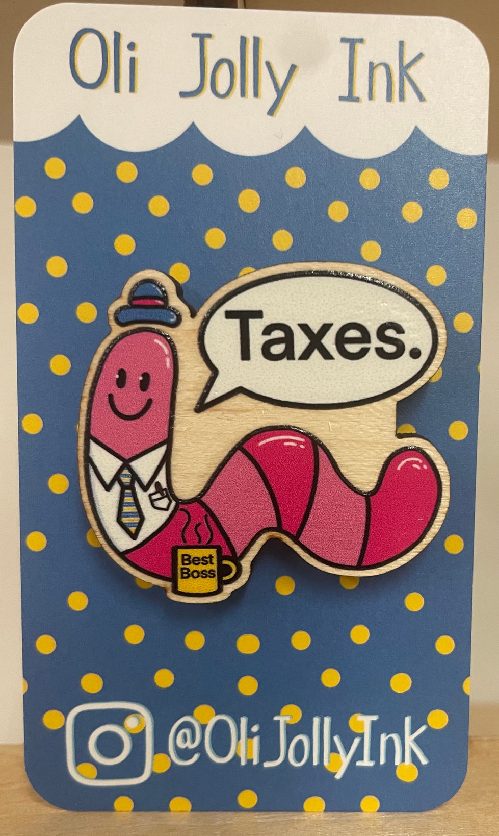 Business Worm Pin