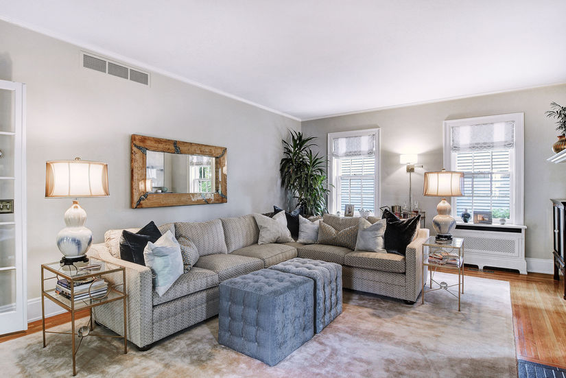 Interior design living room with sofa sectional