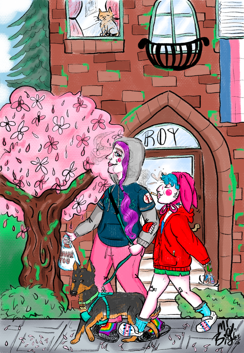 a walk home