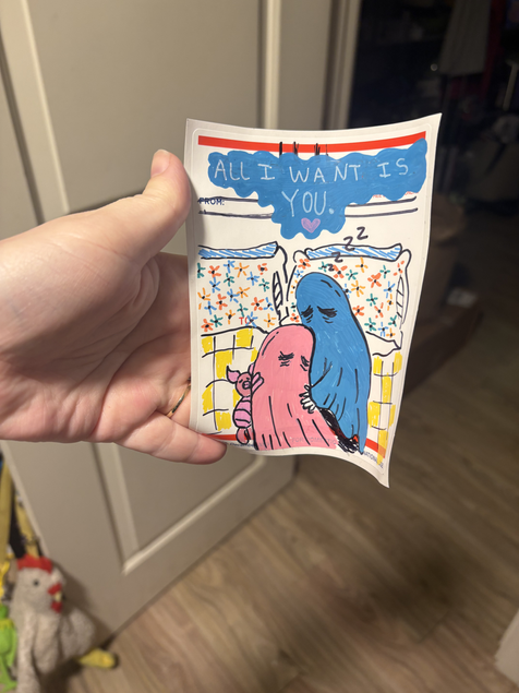 All I want is you hand painted sticker 
