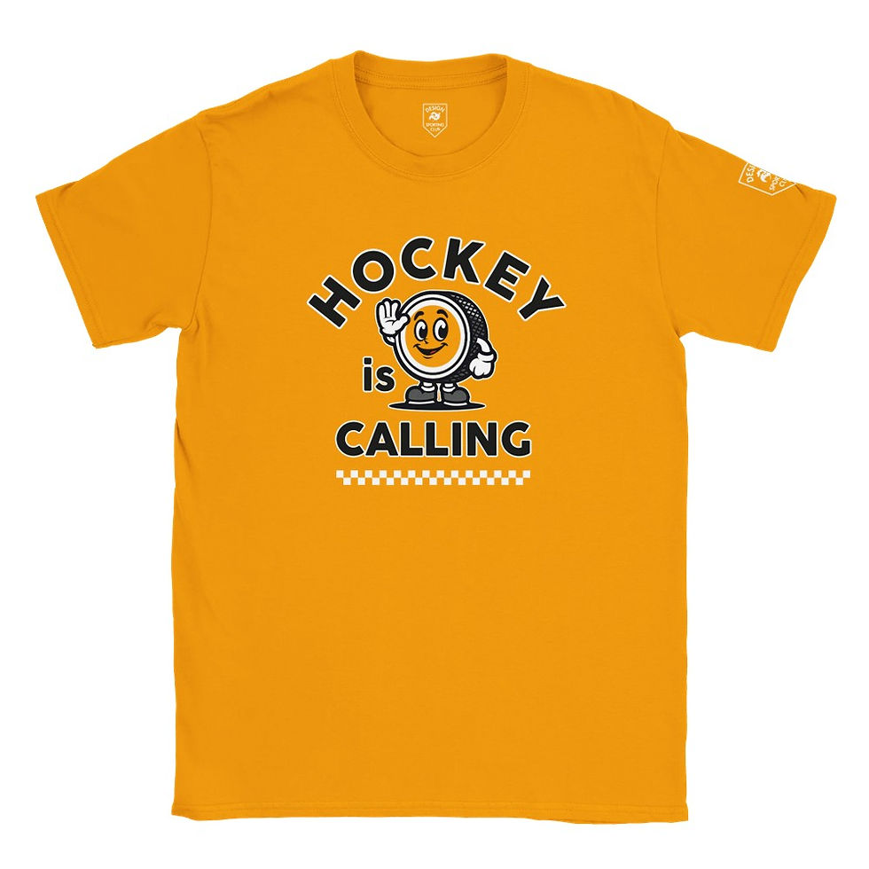 Thumbnail: "Hockey is Calling" Colored Classic Unisex Crewneck T-shirt