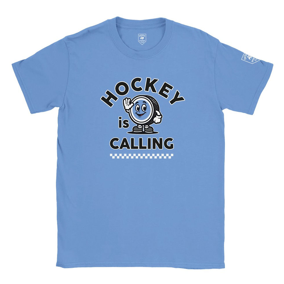 Thumbnail: "Hockey is Calling" Colored Classic Unisex Crewneck T-shirt