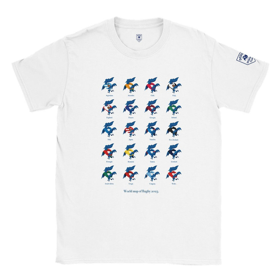 Thumbnail: "World map of rugby 2023." Classic Unisex Crewneck T-shirt