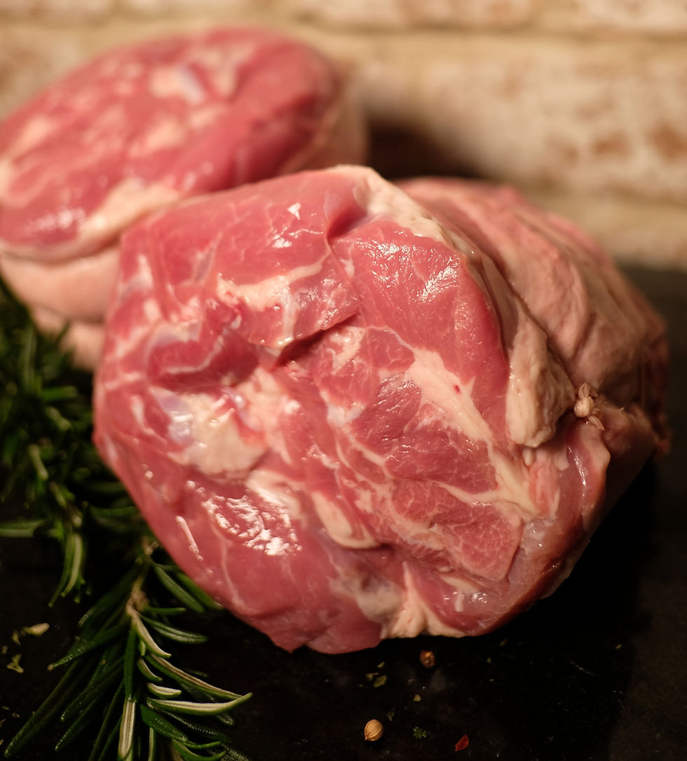 Thumbnail: Raw meat cuts with rosemary and salt