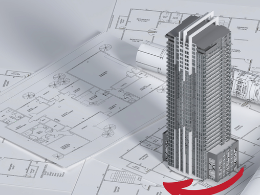 A symmetric tall building experiencing Torsional Irregularity