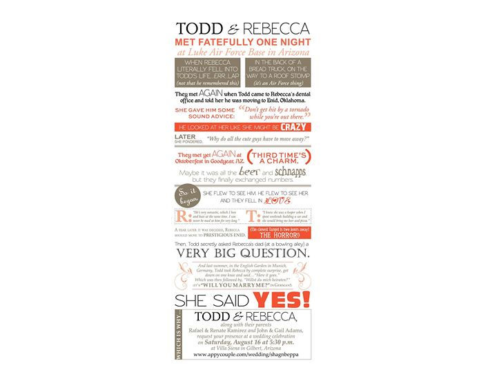 Wedding invitation