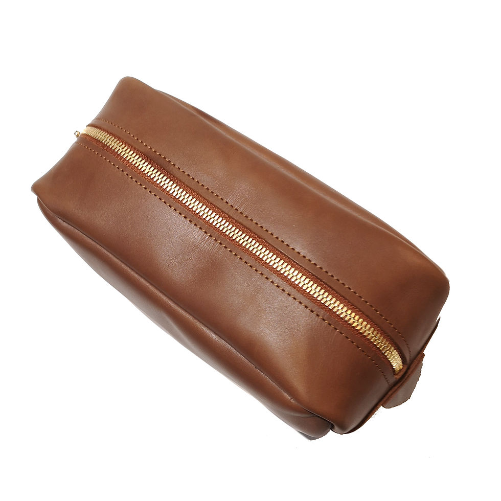 Miniature : trousse de toilette en cuir