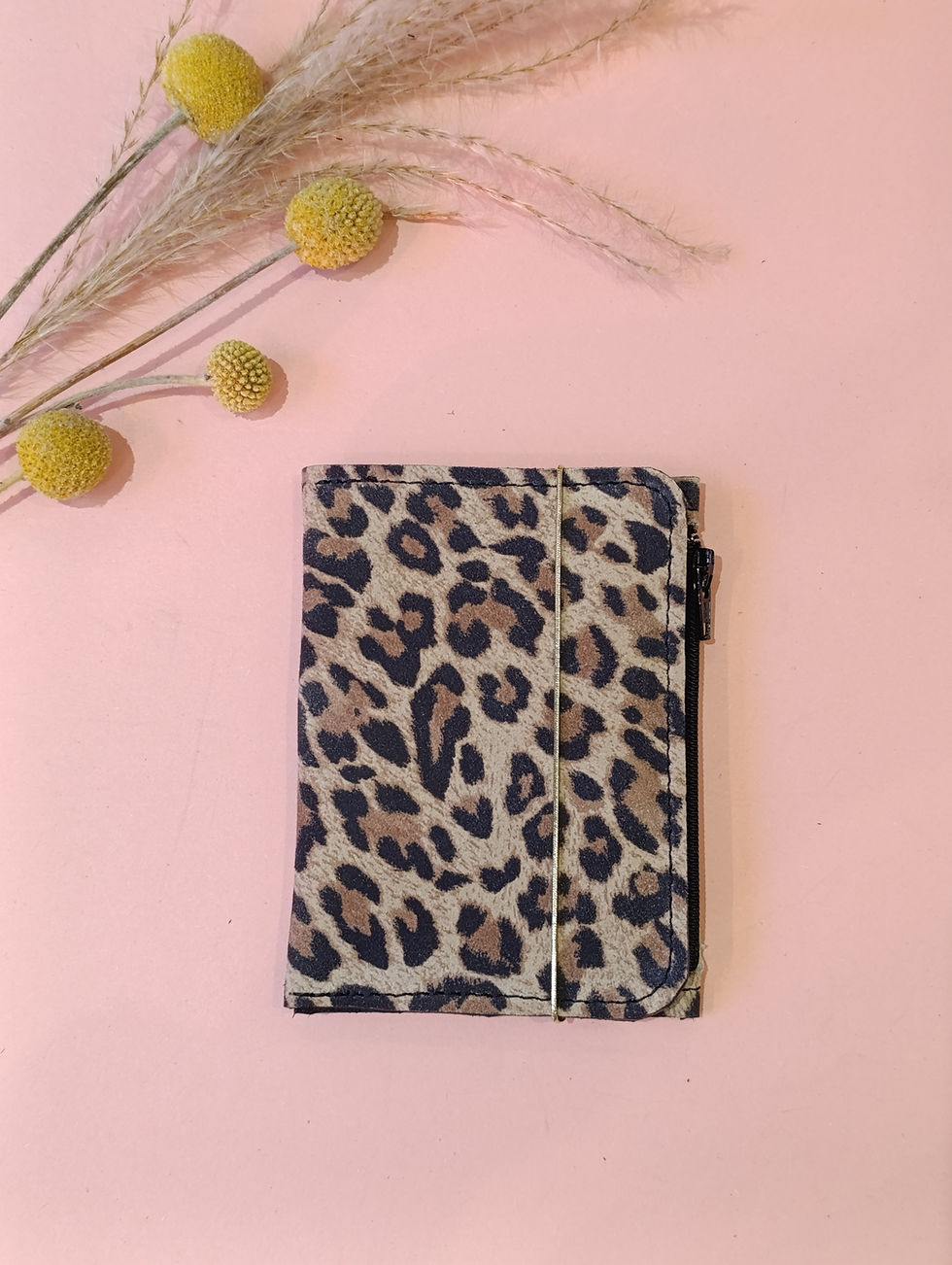 Miniature : Portefeuille compact unisexe en cuir "fantaisie"