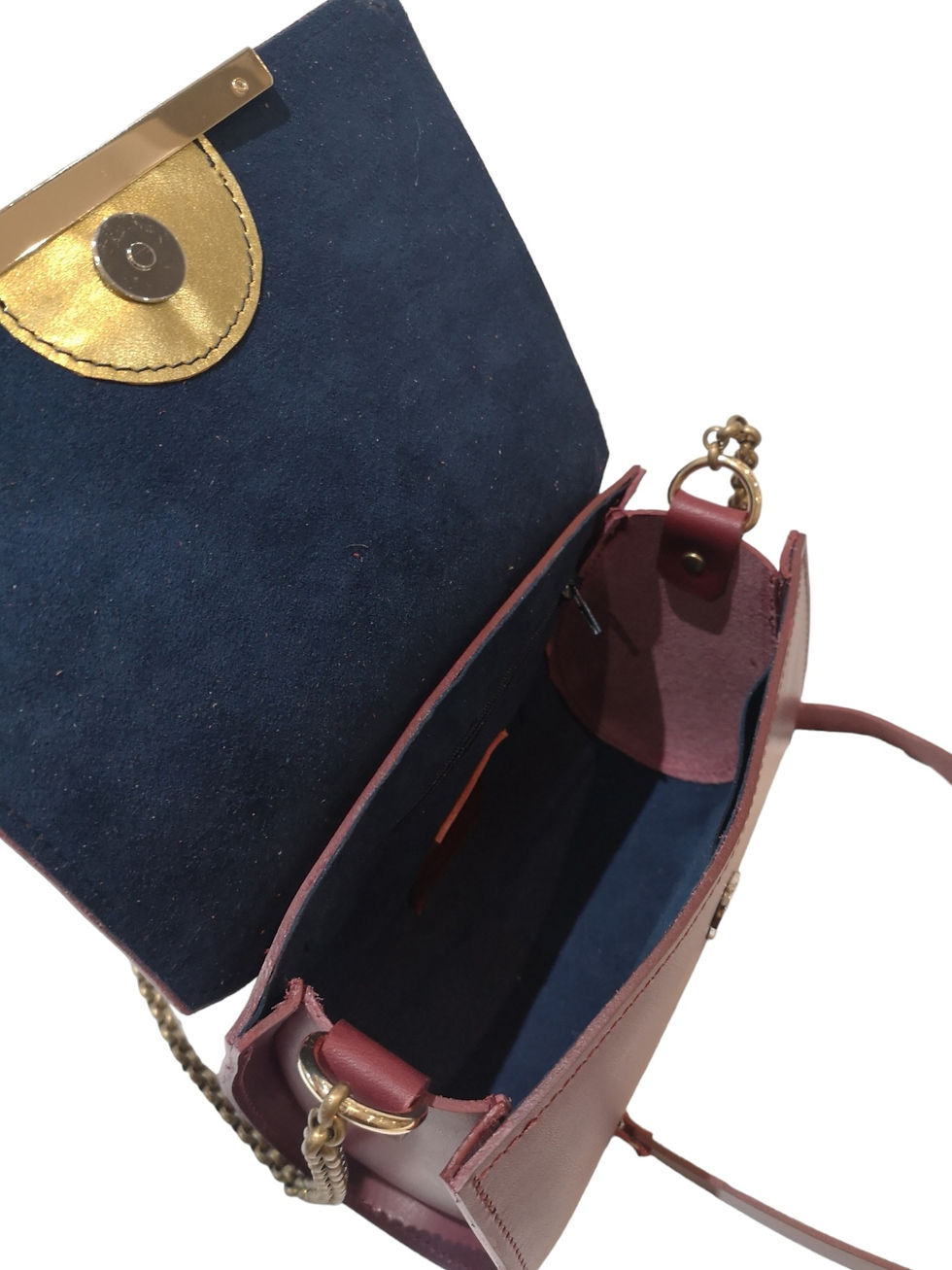 Miniature : interieur en alcantara bleu