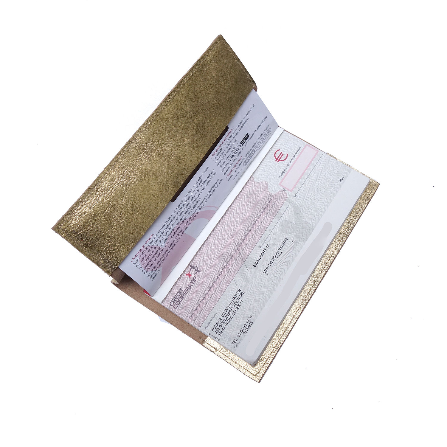 porte chéquier cuir