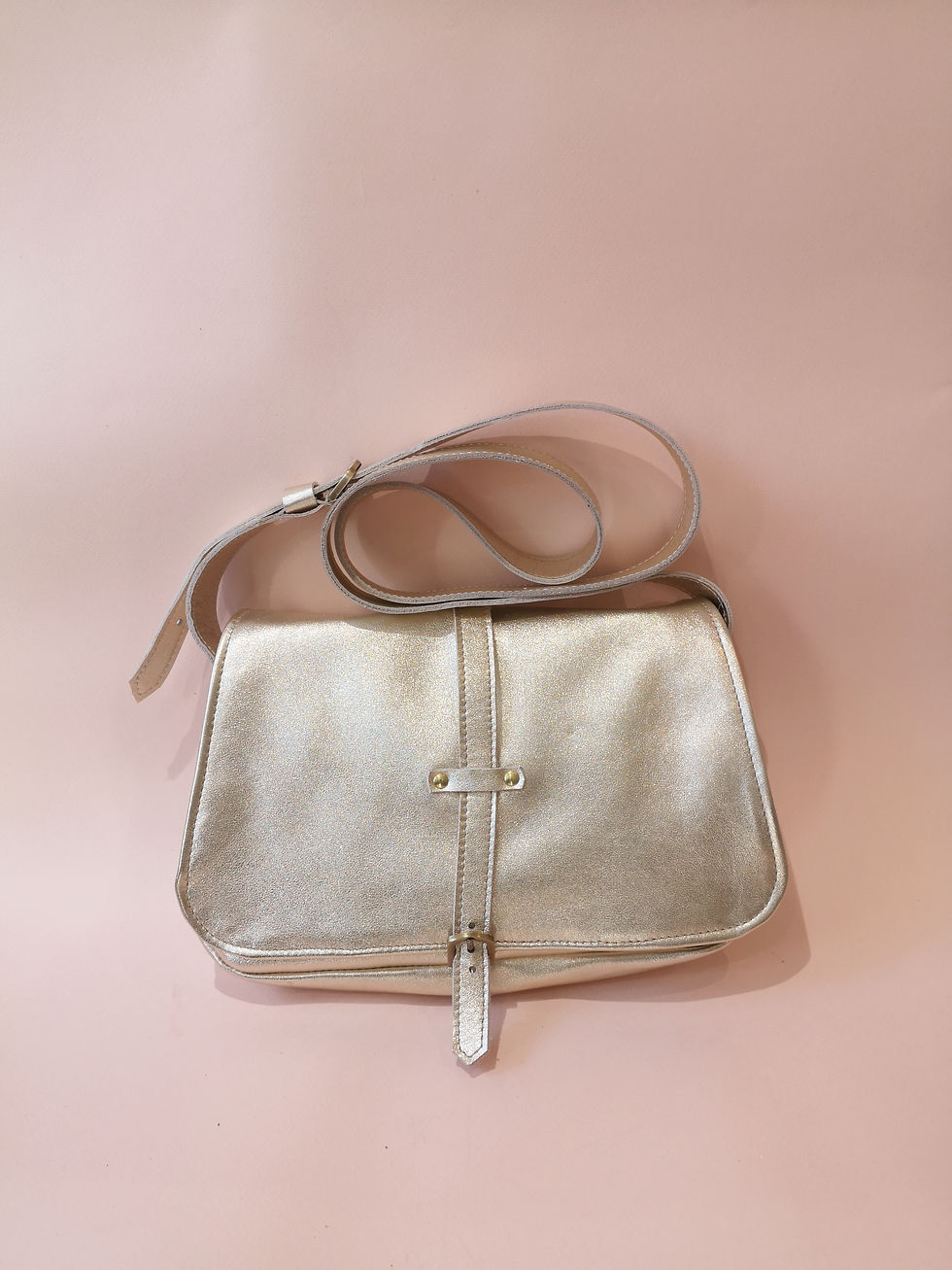 Miniature : Sac bandoulière PAULETTE cuir doré
