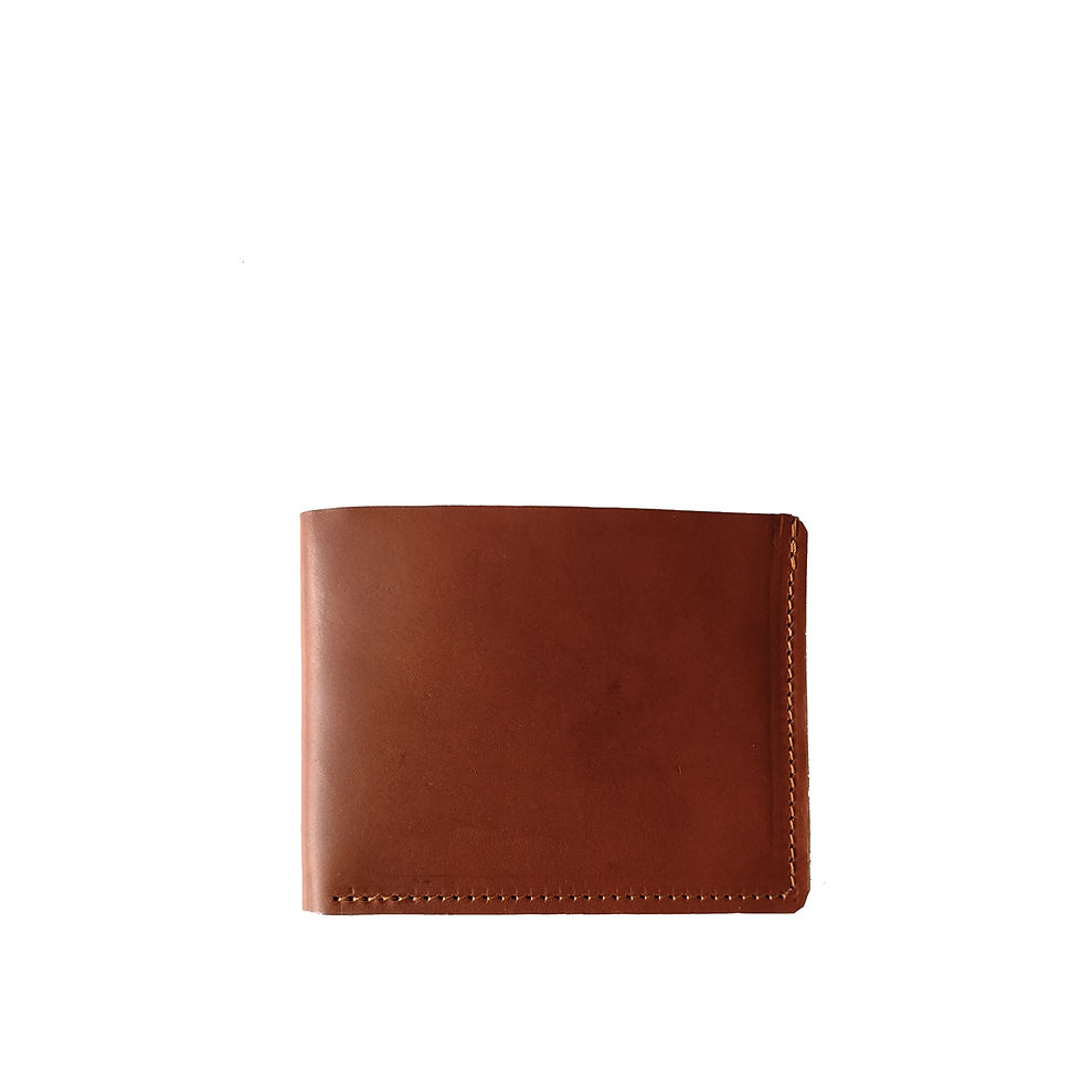 Miniature : portefeuille en cuir marron pour homme tannage végétal
