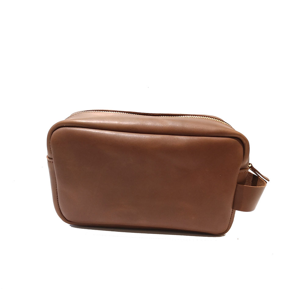Miniature : trousse de toilette en cuir