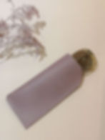 Étui lunettes mauve en cuir recyclé
