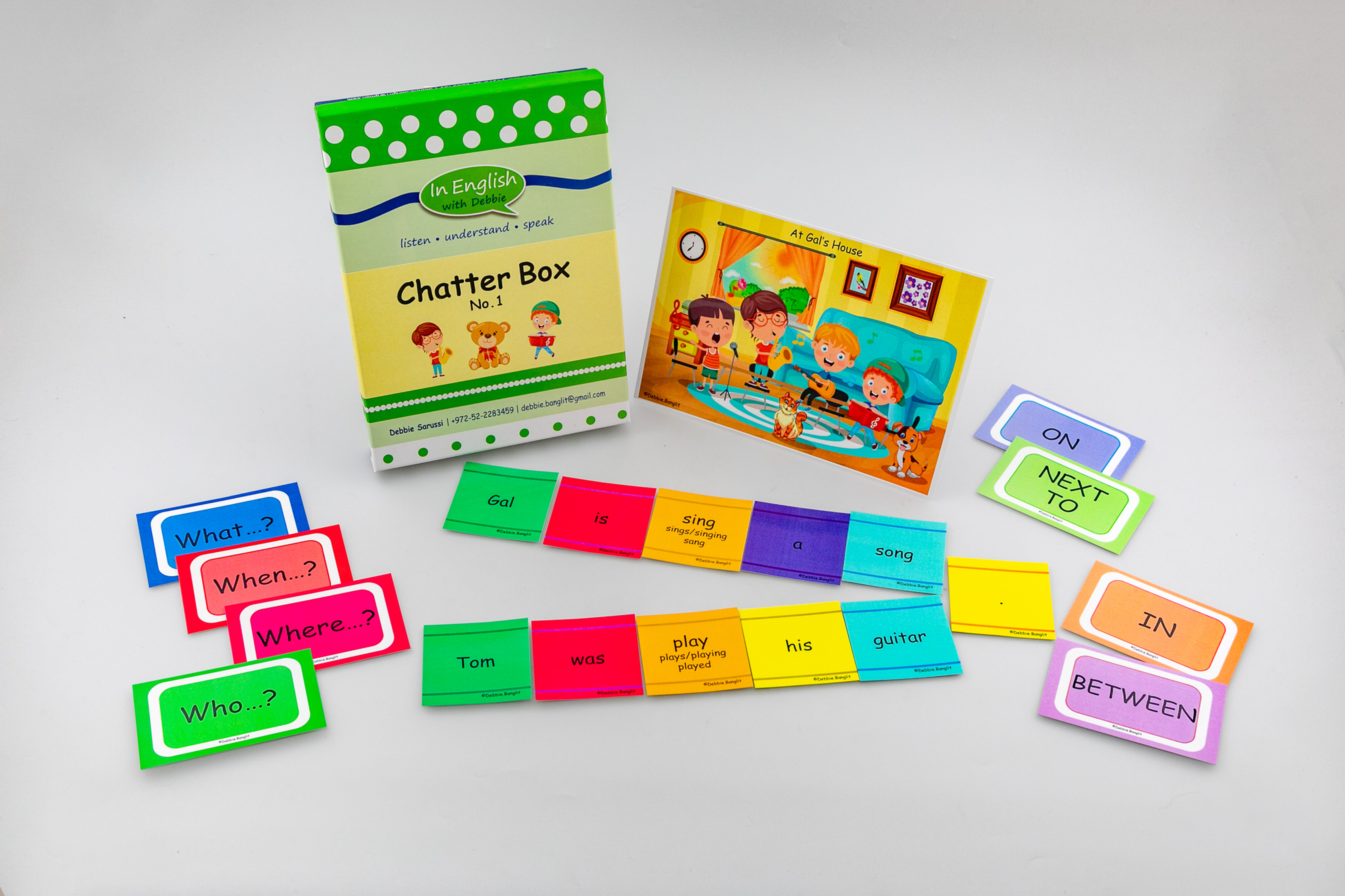 Boxed Games: Chatter Box 1. Box, Cards and Picture.