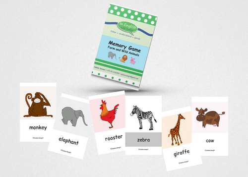 Boxed Game - Memory Game - Animals / Wild and Farm | debbiebanglit