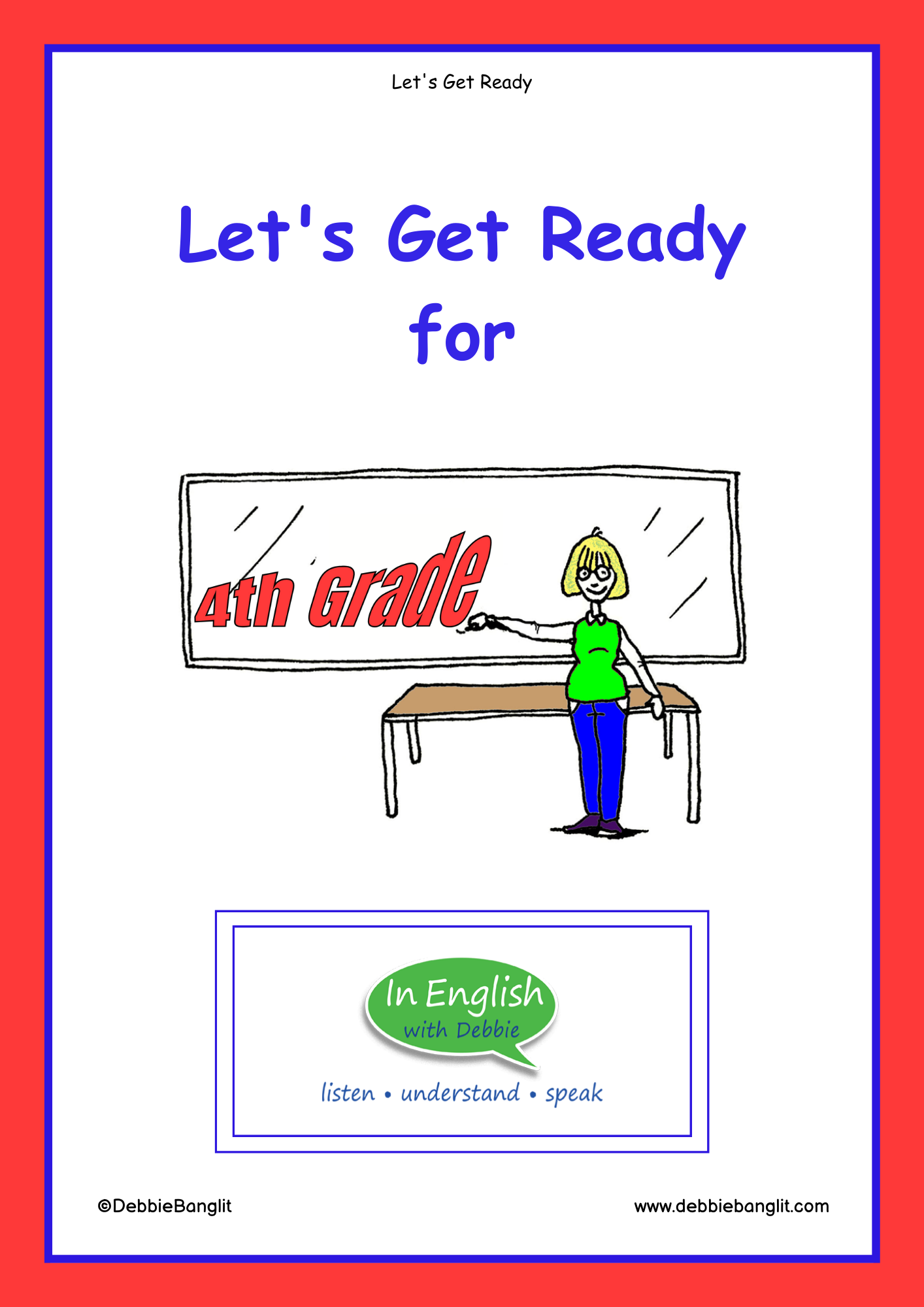 Let's Get Ready for 4th Grade Booklet Cover