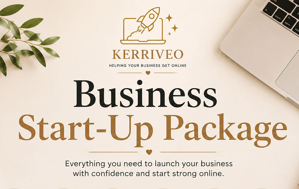 Professional business startup support helping new businesses launch, grow and build a strong online presence