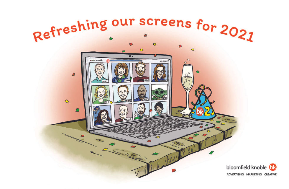 bloomfield knoble holiday card 2021