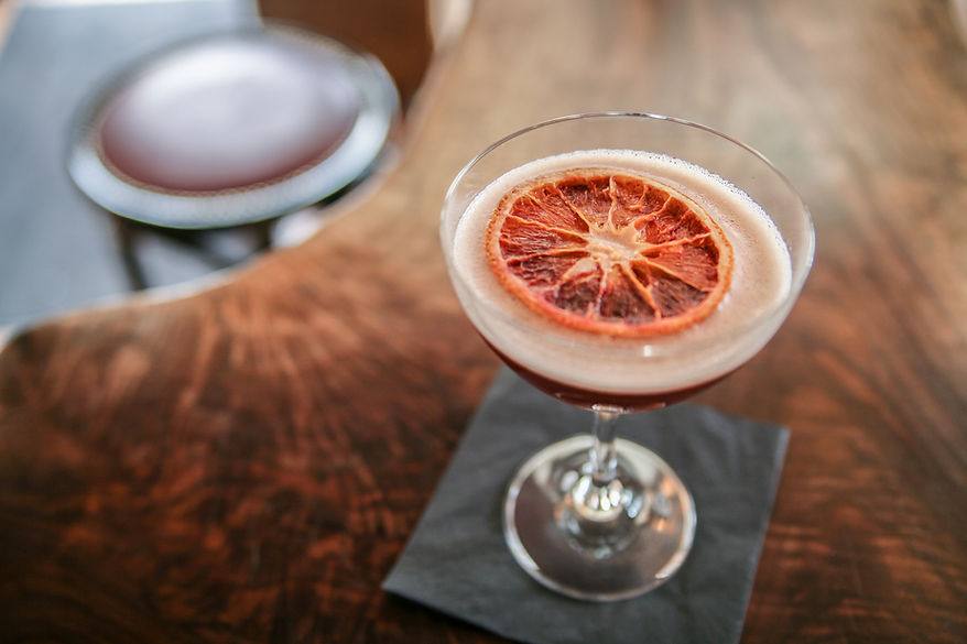 Cocktail with Orange Slice