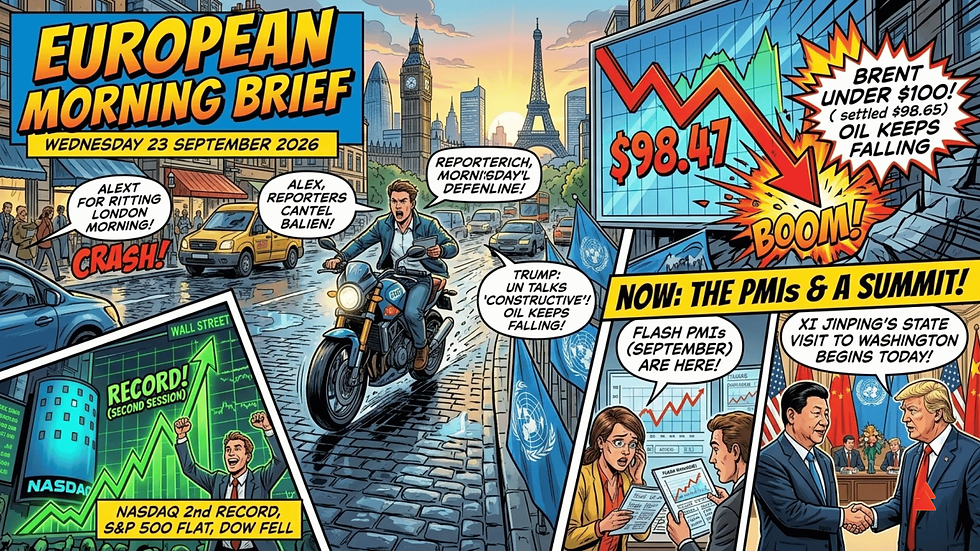 European Morning Brief · Wednesday 23 September 2026