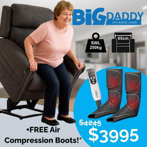 Big Daddy Lift Assist Chair + FREE Therapy Boots | Bedtime Store