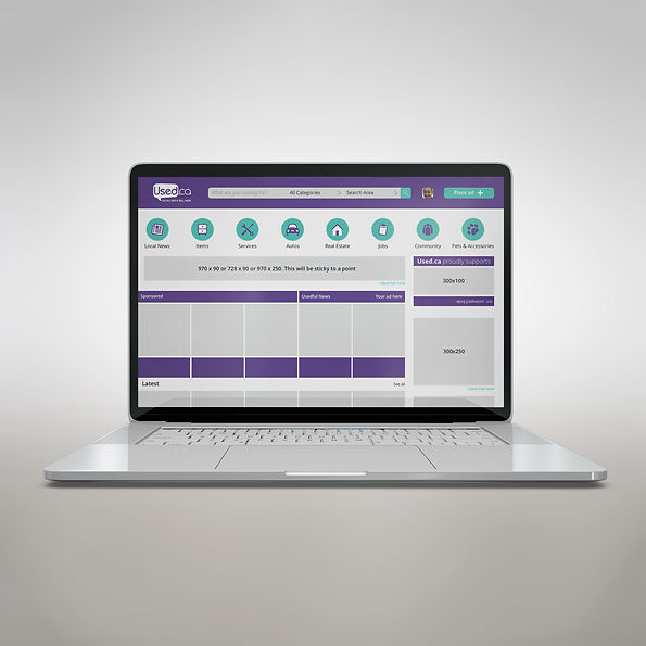 Used.ca site redesign home page