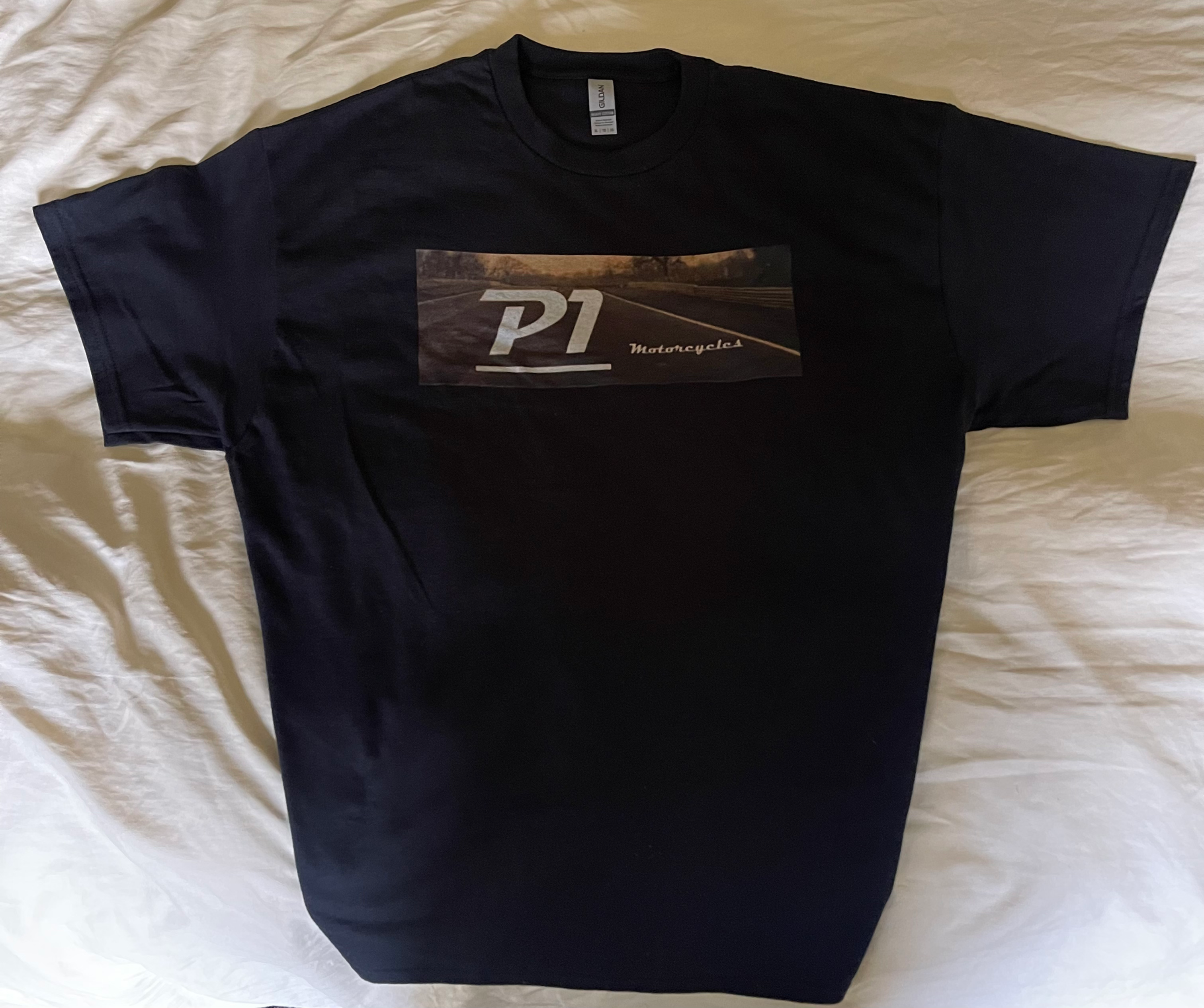 P1 Motorcycles T-shirt. All sizes available.