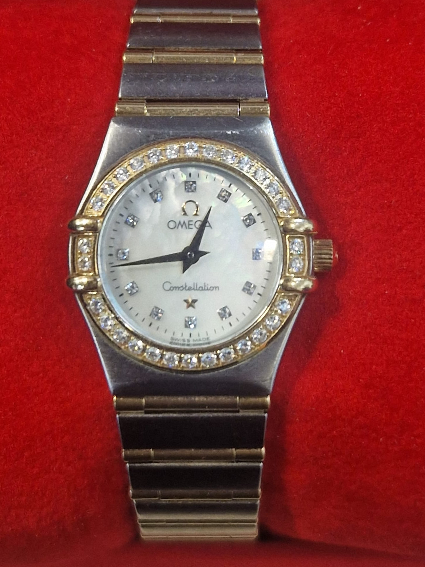 Ladies Diamond Omega Constellation Watch