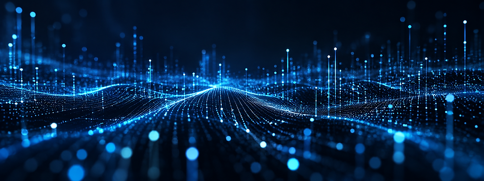 Abstract digital network and data connectivity visualization