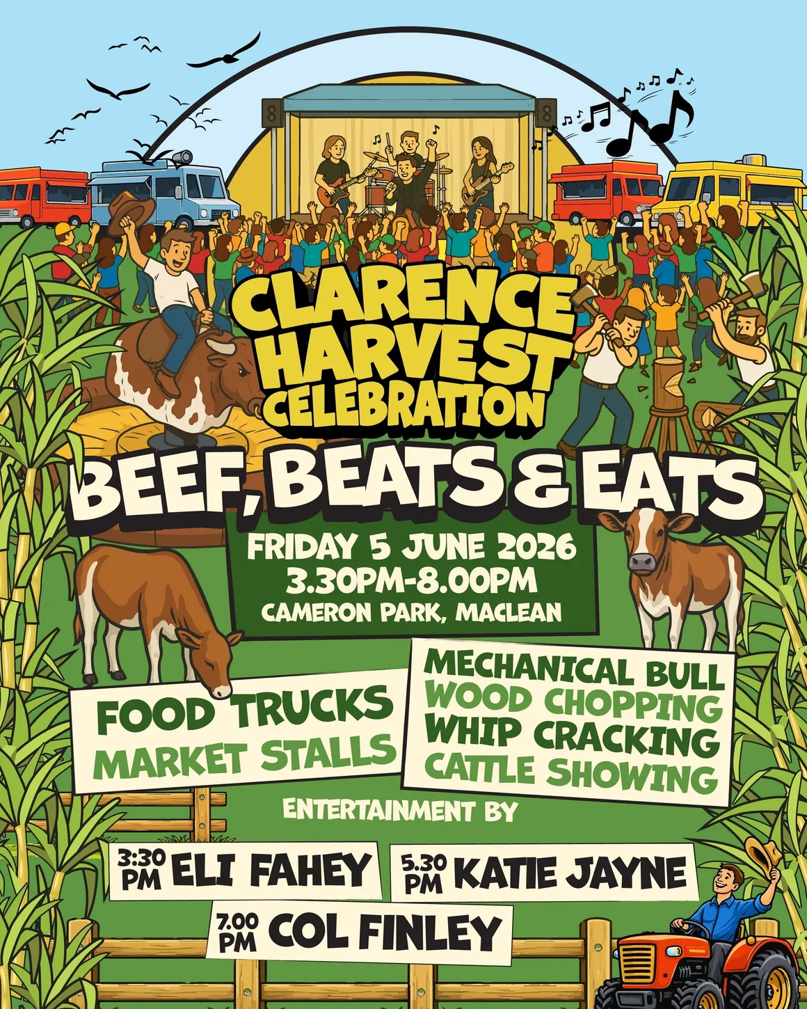Cane Harvest Festival promotional poster