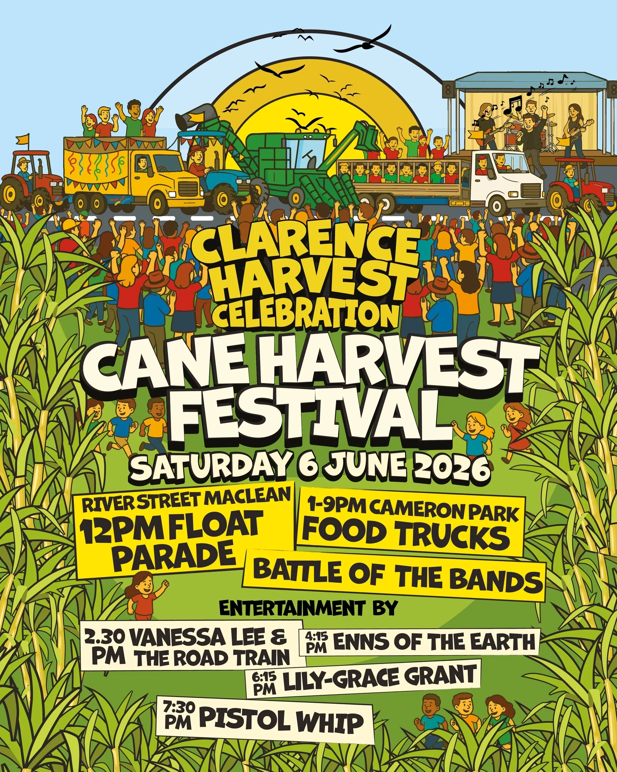 Cane Harvest Festival promotional poster