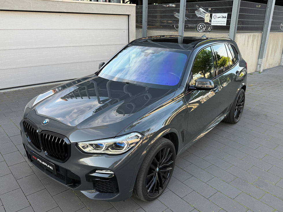 FFM BLUE Premium Frontscheibenfolie in Edlem Blau