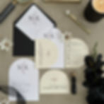 Arch Shaped - Floral - Rustic - Wedding Invitation - Modern - Elegant - Ivory - Blush - Logo - Bespoke