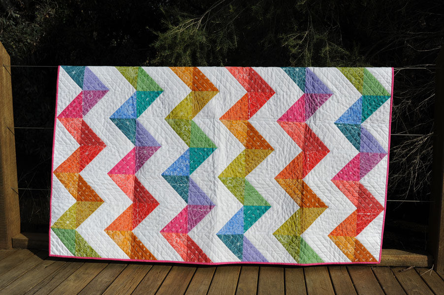 Thumbnail: Chic Chevron PDF quilt pattern