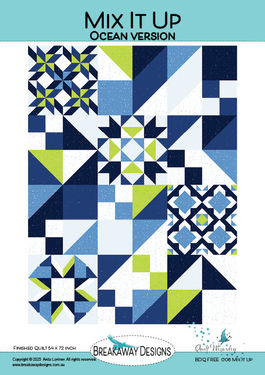 Mix It Up free quilt pattern for Quilt Wizardry 102 fabric range.