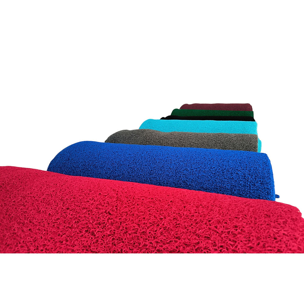 Thumbnail: FloorTags Vinyl Mesh Entry Mat – Heavy-Duty Open-Back Mat 4'  Gray