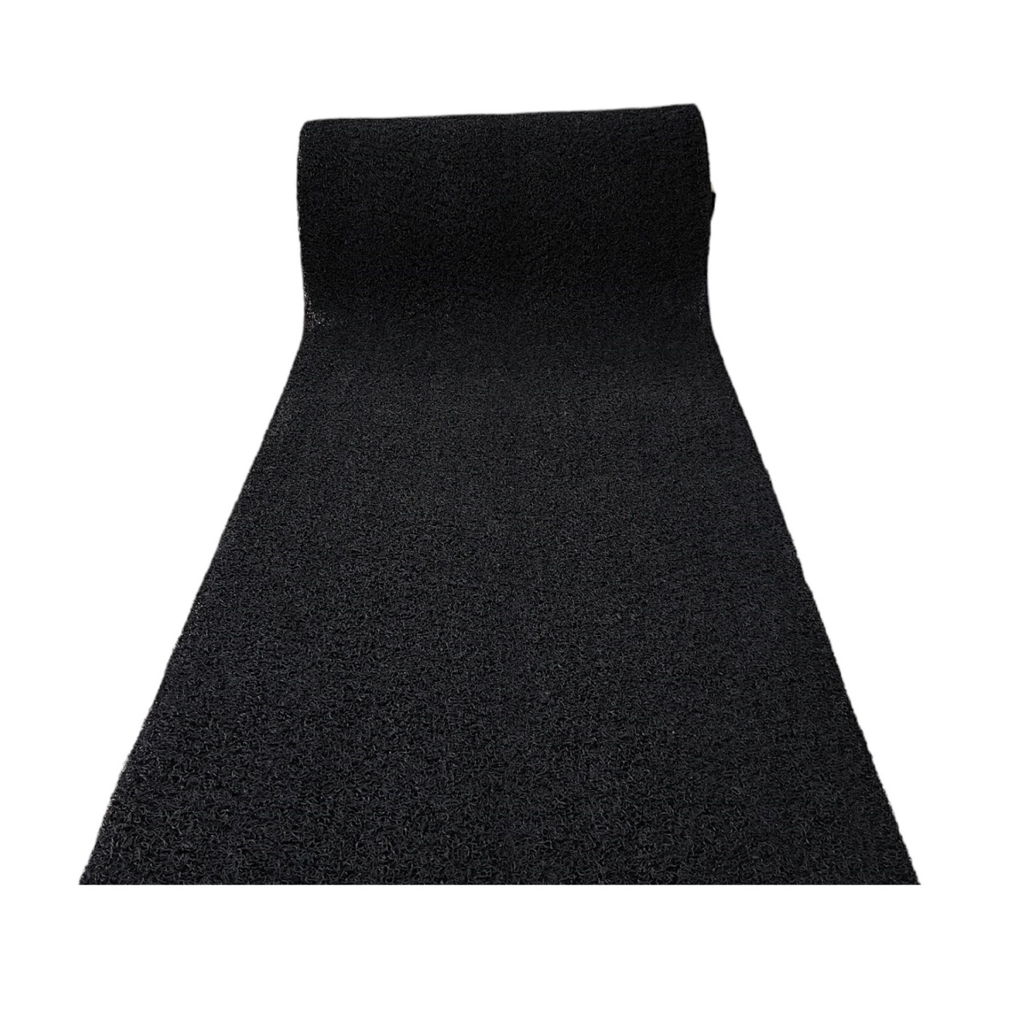 FloorTags Vinyl Mesh Entry Mat – Heavy-Duty Open-Back Mat 3'3” Black