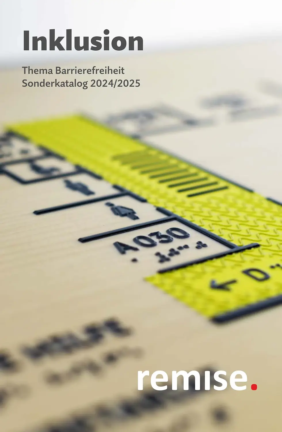 Titelbild des Sonderkatalogs für Inklusion und Barrierefreiheit der Remise GmbH Recklinghausen.