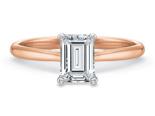 Thumbnail: Valentina Emerald Solitaire Engagement Ring