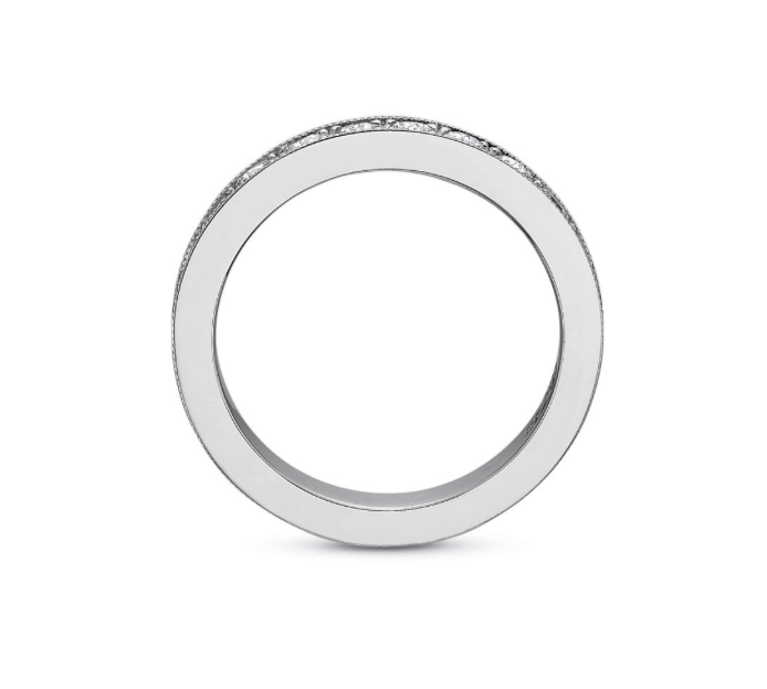 Thumbnail: Bead set diamond wedding band